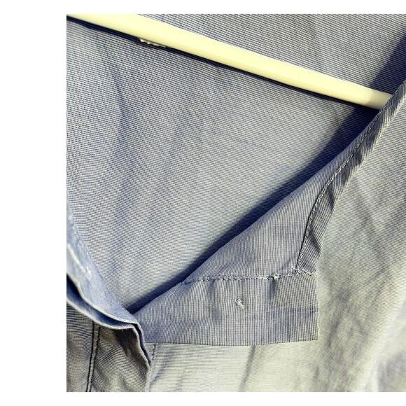 Pomander Place Women's Chambray Lucy Mini Tiered Dress Blue‎ Size M Preppy - Picture 6 of 6